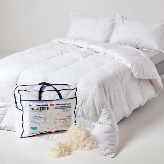 The Range | Homescapes Homescapes Duck Feather and Down Duvet - White / 15 / King size Homescapes Homescapes Duck Feather and Down Duvet - White / 15 / King size