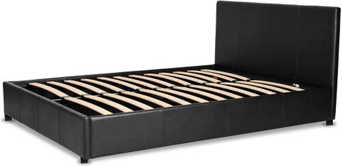 The Range | Humza Amani Prado PU Leather Gaslift Ottoman Storage Bed 3FT Single - black Humza Amani Prado PU Leather Gaslift Ottoman Storage Bed 3FT Single - black
