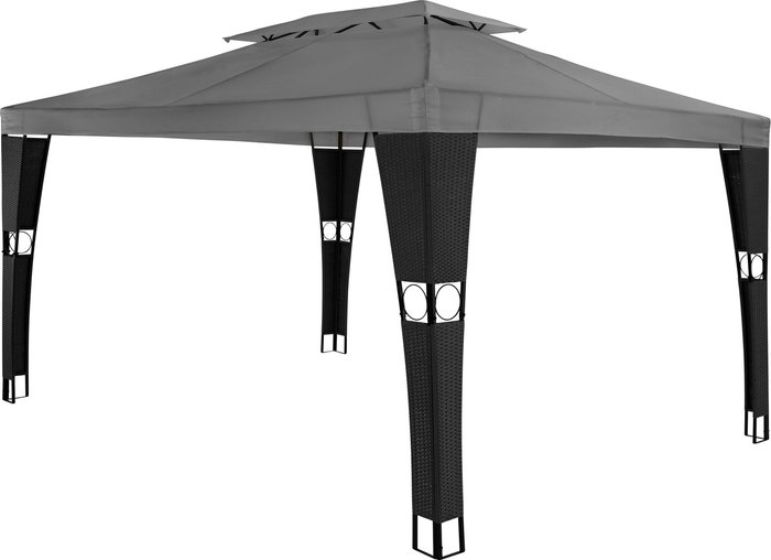 The Range | TECTAKE Tectake Gazebo Mona 3X4M Rattan Black TECTAKE Tectake Gazebo Mona 3X4M Rattan Black