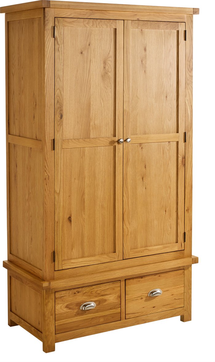 The Range | Birlea Woburn 2 Door 2 Drawer Wardrobe - Oak Birlea Woburn 2 Door 2 Drawer Wardrobe - Oak