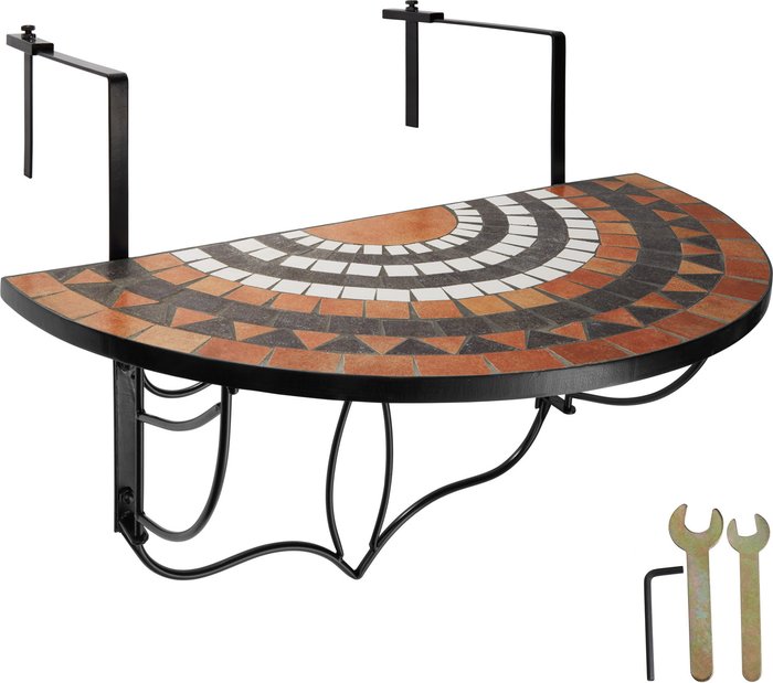 The Range | TECTAKE Tectake Hanging Table With Mosaic Pattern 75X65X62cm Multi TECTAKE Tectake Hanging Table With Mosaic Pattern 75X65X62cm Multi