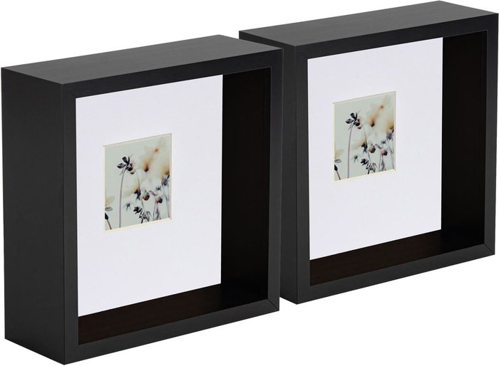 The Range | Nicola Spring 3D Deep Box Photo Frames - 6 x 6 Nicola Spring 3D Deep Box Photo Frames - 6 x 6