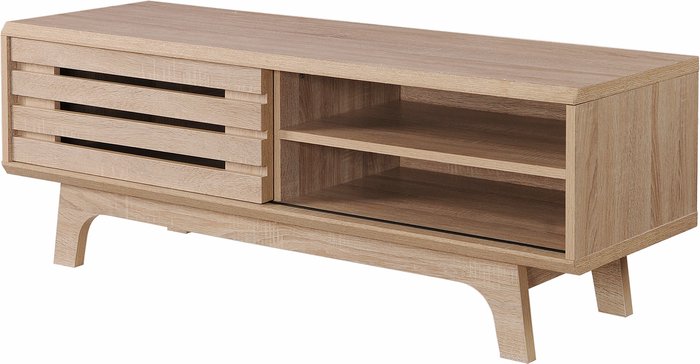 The Range | Essentials TV Cabinet With Sliding Door - White Essentials TV Cabinet With Sliding Door - White