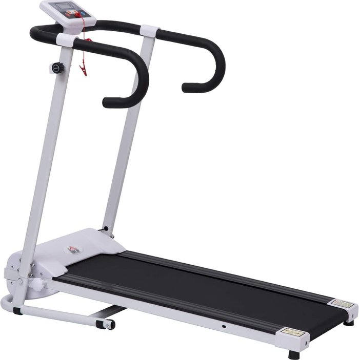 The Range | HOMCOM Electric Motorised Folding Treadmill - White HOMCOM Electric Motorised Folding Treadmill - White