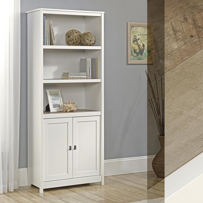 The Range | TEKNIK TEKNIK 5417593 Shaker Style Bookcase - White & Oak TEKNIK TEKNIK 5417593 Shaker Style Bookcase - White & Oak