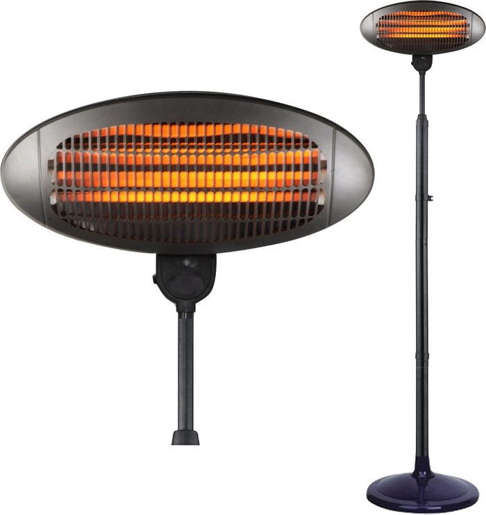 The Range | Heatsure Heatsure Standing Patio Heater Outdoor Garden Electric Heating Quartz - 2Kw Heatsure Heatsure Standing Patio Heater Outdoor Garden Electric Heating Quartz - 2Kw