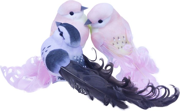 The Range | Angel Kisses Set of 3 Glittered Birds Angel Kisses Set of 3 Glittered Birds