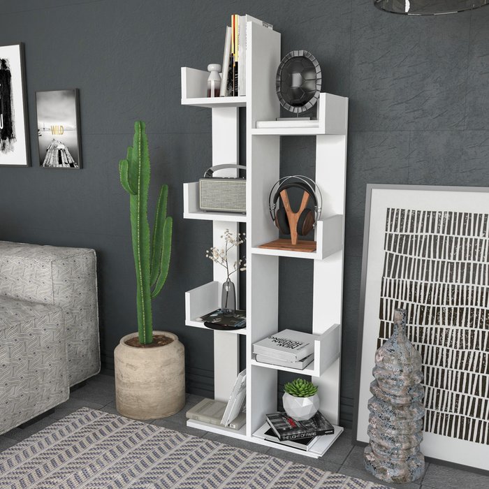 The Range | Decorotika Luisa 4-Tier Bookcase Bookshelf Shelving Unit - White Decorotika Luisa 4-Tier Bookcase Bookshelf Shelving Unit - White
