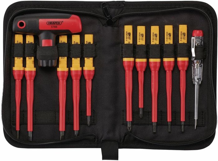 The Range | Draper Draper Interchangeable Blade Screwdriver Set (12 Piece) Draper Draper Interchangeable Blade Screwdriver Set (12 Piece)