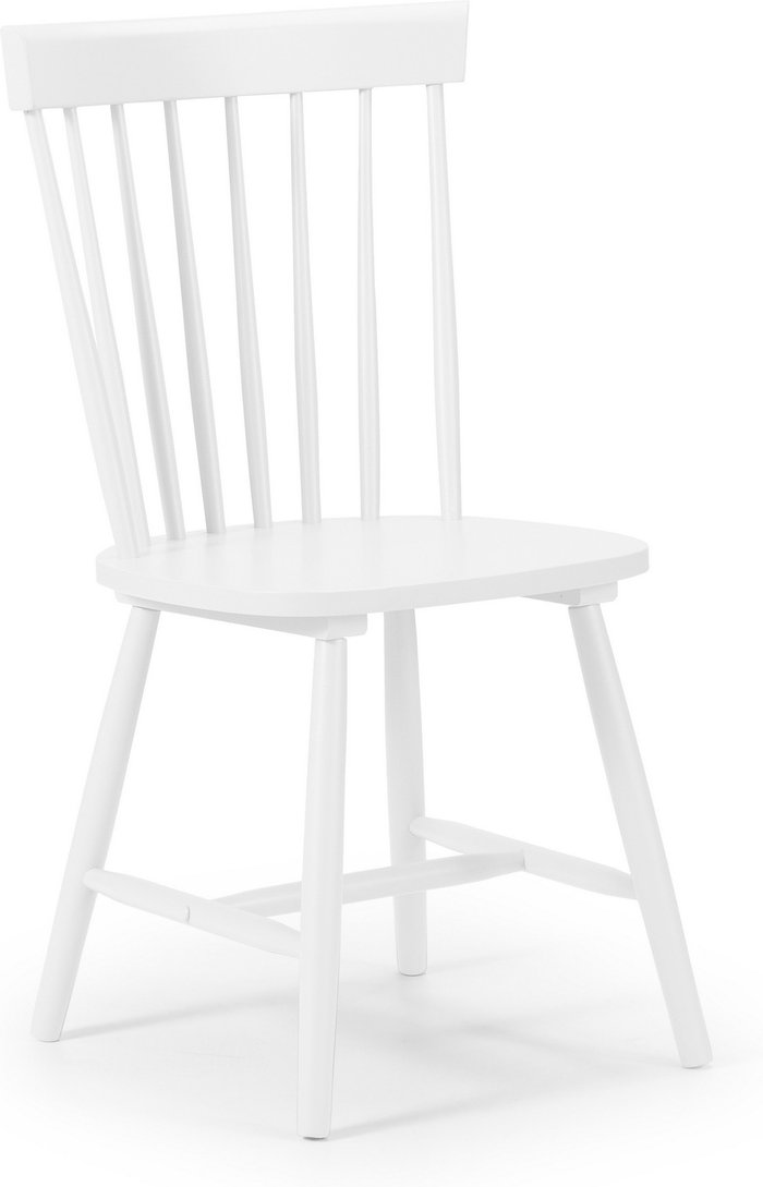 The Range | Julian Bowen Set Of 4 Torino White Chairs - White Julian Bowen Set Of 4 Torino White Chairs - White