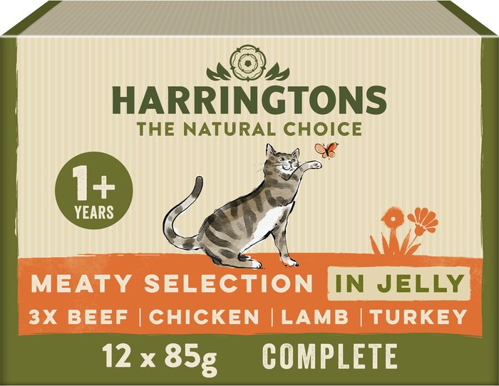 The Range | Harringtons Harringtons Wet Cat Food - Meaty Selection in Jelly / 12 Harringtons Harringtons Wet Cat Food - Meaty Selection in Jelly / 12