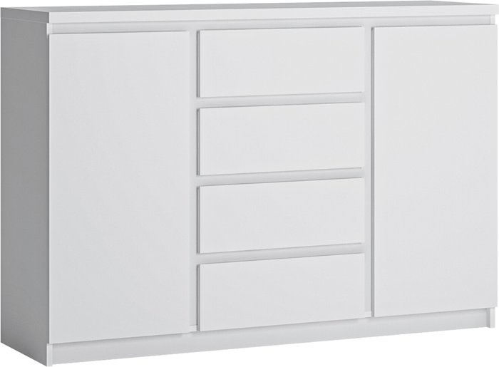 The Range | Furniture To Go Fribo 2-Door 4-Drawer Sideboard - White Furniture To Go Fribo 2-Door 4-Drawer Sideboard - White