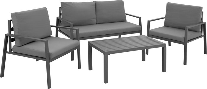The Range | TECTAKE Tectake Garden Furniture Set Goteborg Grey TECTAKE Tectake Garden Furniture Set Goteborg Grey