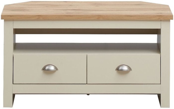 The Range | TIMBER ART DESIGN UK Corner TV Unit 2 Drawers - Cream TIMBER ART DESIGN UK Corner TV Unit 2 Drawers - Cream