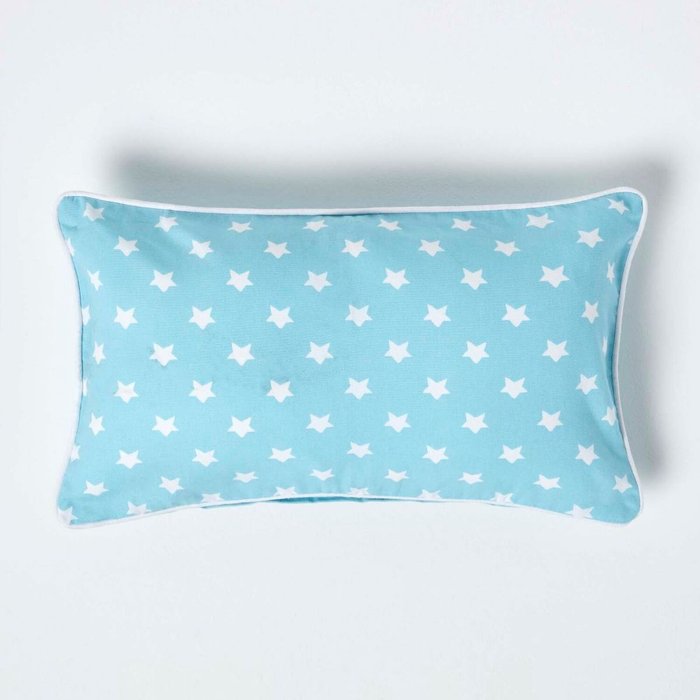 The Range | Homescapes Homescapes Cotton Stars Cushion Cover - Blue Homescapes Homescapes Cotton Stars Cushion Cover - Blue