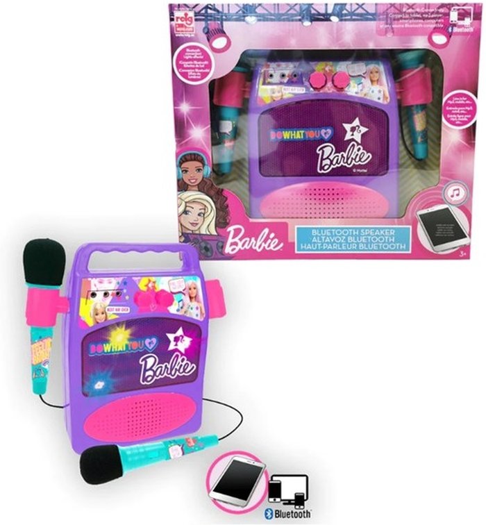 The Range | REIG Barbie Bluetooth Speaker With Microphone - Purple REIG Barbie Bluetooth Speaker With Microphone - Purple