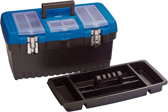 The Range | Draper Draper Plastic Tool Box and Tote Tray 480mm Draper Draper Plastic Tool Box and Tote Tray 480mm