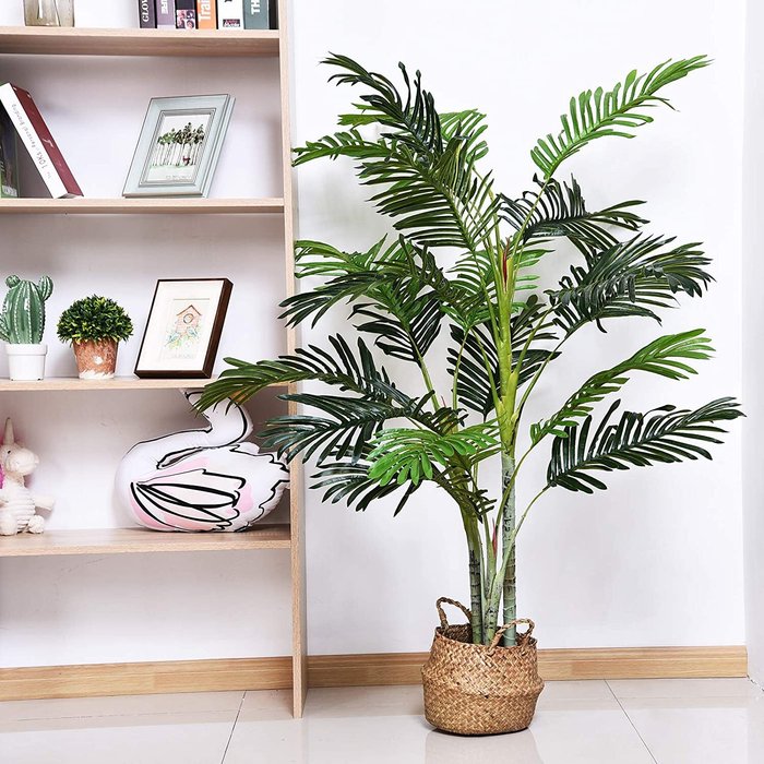 The Range | Outsunny 150cm Artificial Palm Tree - Green Outsunny 150cm Artificial Palm Tree - Green