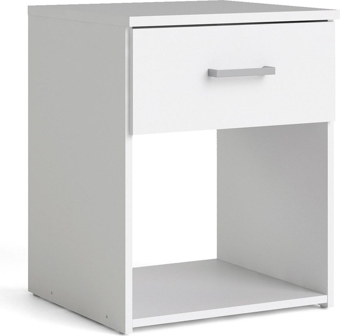 The Range | Furniture To Go Space 1-Drawer Bedside Table - White Furniture To Go Space 1-Drawer Bedside Table - White