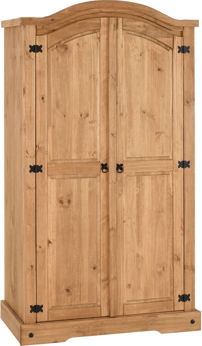 The Range | Seconique Corona 2 Door Wardrobe Distressed Waxed Pine - Distress Waxed Pine Seconique Corona 2 Door Wardrobe Distressed Waxed Pine - Distress Waxed Pine