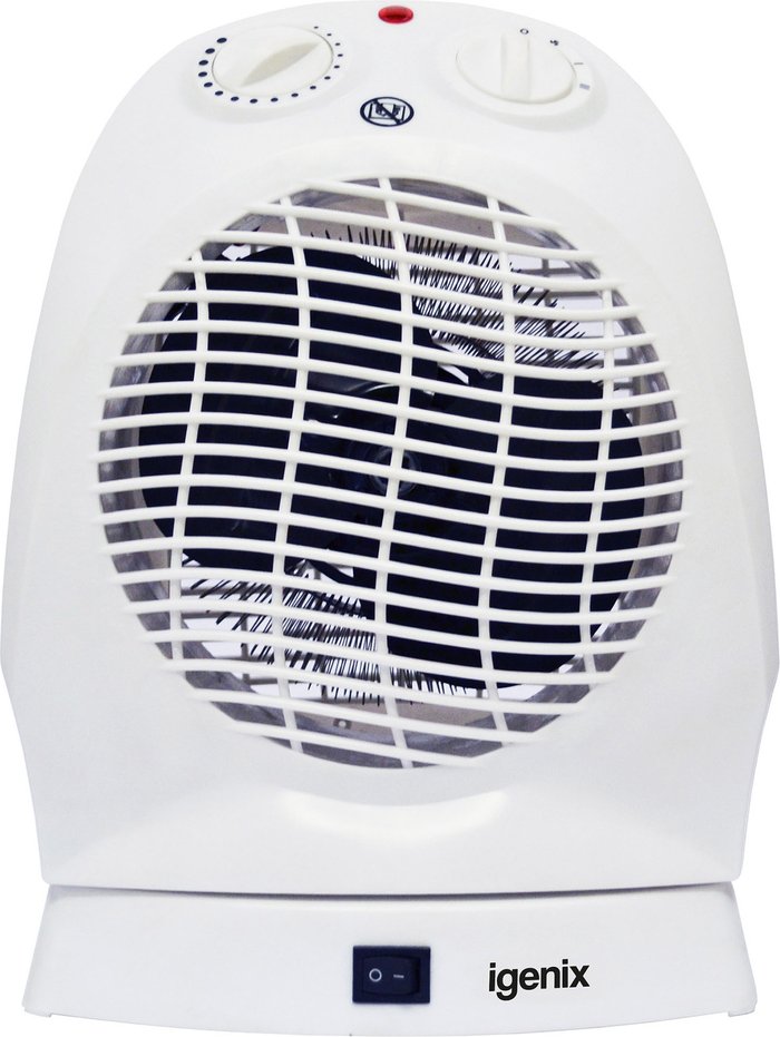 The Range | Igenix Igenix 2kW Upright Oscillating Fan Heater - White Igenix Igenix 2kW Upright Oscillating Fan Heater - White