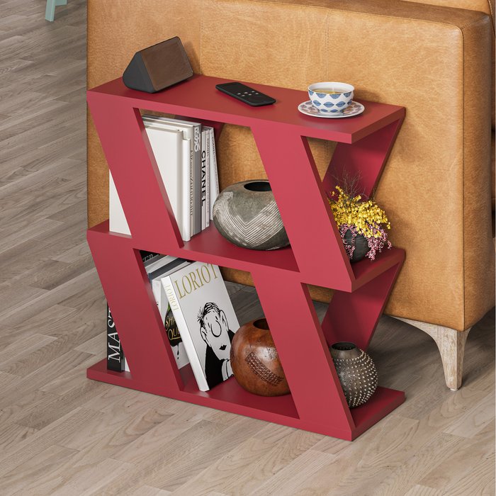 The Range | Decortie Lazena Modern Side Table - Burgundy Decortie Lazena Modern Side Table - Burgundy