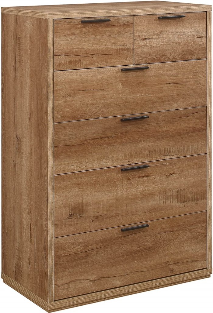 The Range | Birlea Birlea Stockwell 4 + 2 Chest Rustic Oak Effect Birlea Birlea Stockwell 4 + 2 Chest Rustic Oak Effect