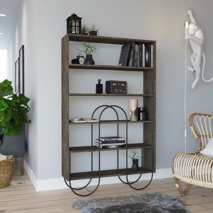 The Range | Decortie Norfolk Modern Bookcase Display Unit - Dark Coffee Decortie Norfolk Modern Bookcase Display Unit - Dark Coffee