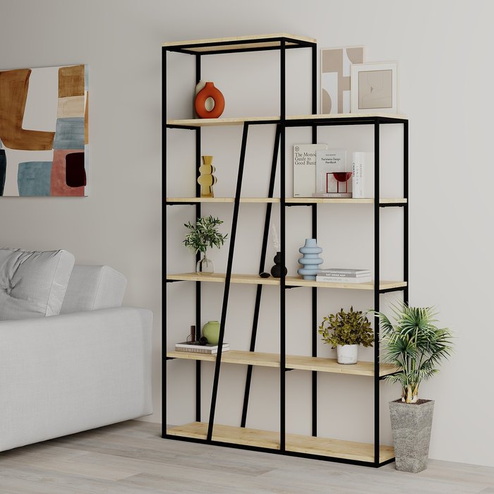 The Range | Decortie Pal Modern Bookcase Display Unit Room Separator - Oak Decortie Pal Modern Bookcase Display Unit Room Separator - Oak