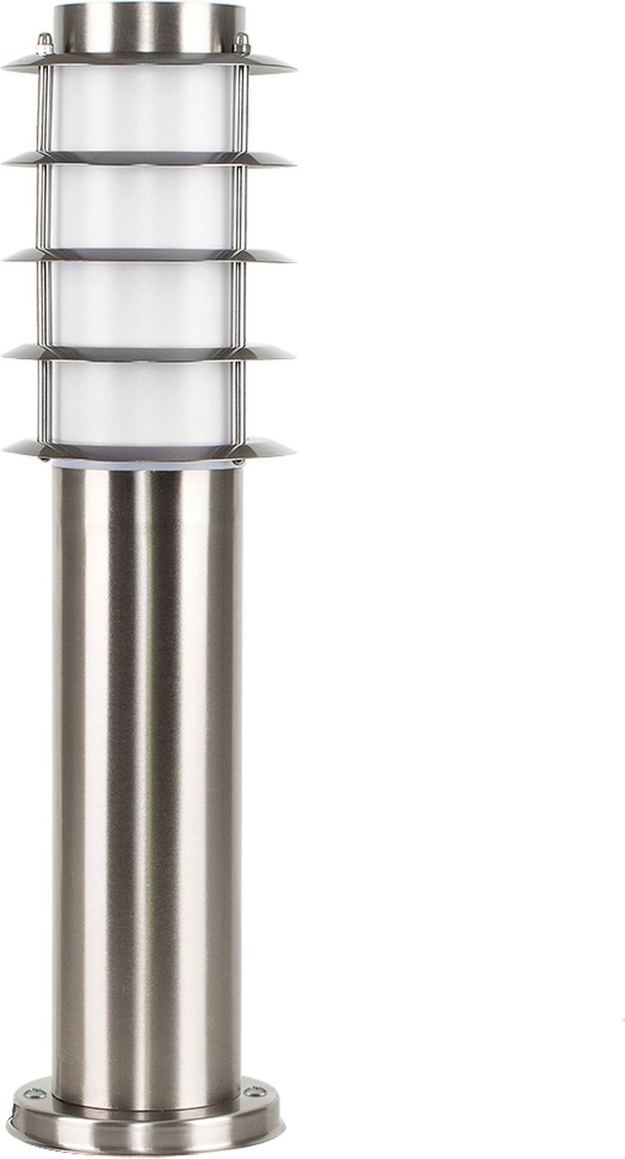 The Range | ValueLights Wharf Bollard Silver Outdoor Bollard Light - Silver ValueLights Wharf Bollard Silver Outdoor Bollard Light - Silver