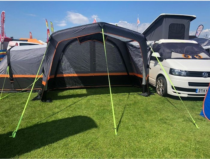 The Range | Olpro Olpro Cali Breeze Canopy Extension - Grey/Orange Olpro Olpro Cali Breeze Canopy Extension - Grey/Orange