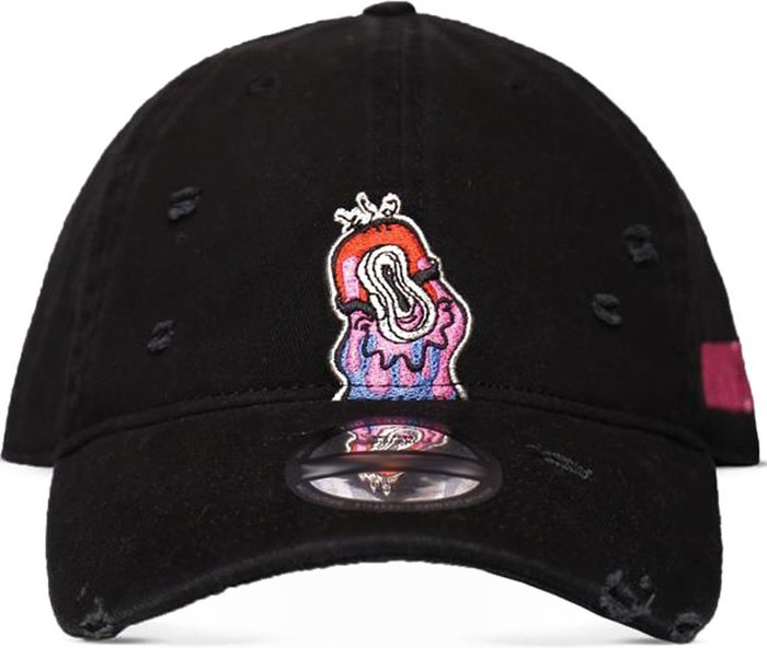 The Range | Minions MINIONS Groovy Distressed Curved Bill Cap - BA464462DSP - Black Minions MINIONS Groovy Distressed Curved Bill Cap - BA464462DSP - Black