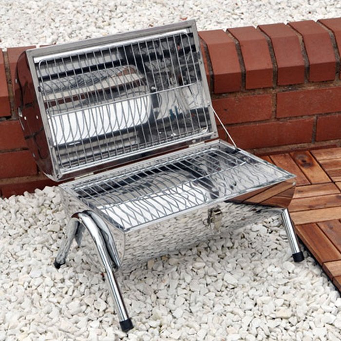 The Range | FURN_BBQ Portable Barrel Style Charcoal Barbecue BBQ - Black FURN_BBQ Portable Barrel Style Charcoal Barbecue BBQ - Black
