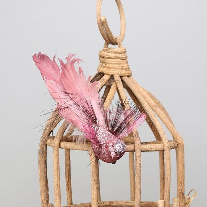 The Range | Kingsbury Gifts Decorative Fantasy Bird - Pink Kingsbury Gifts Decorative Fantasy Bird - Pink