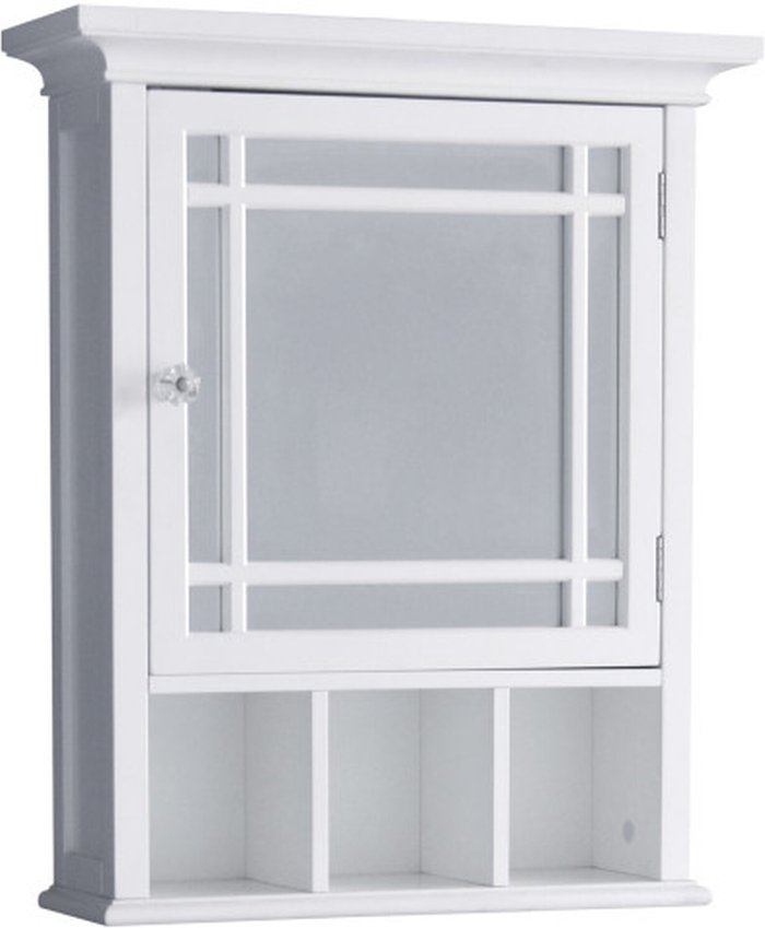 The Range | Teamson Home Wooden Bathroom Medicine Cabinet Mirrored - White Teamson Home Wooden Bathroom Medicine Cabinet Mirrored - White