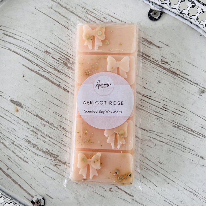 The Range | AwurabaHome Apricot Rose Scented Soy Wax Melts - Pink / Snap Bar AwurabaHome Apricot Rose Scented Soy Wax Melts - Pink / Snap Bar