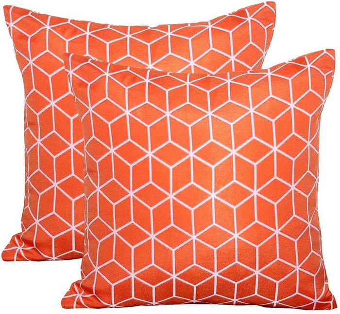 The Range | Royalcraft Royalcraft 2Pk Orange Geometric Scatter Cushion Royalcraft Royalcraft 2Pk Orange Geometric Scatter Cushion