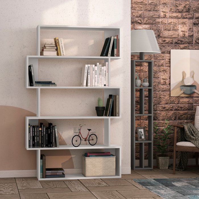 The Range | Decortie Oxford Modern Bookcase Display Unit - White Decortie Oxford Modern Bookcase Display Unit - White
