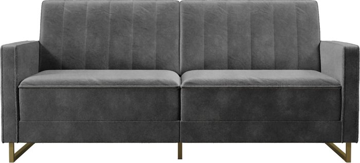 The Range | Novogratz Novogratz Skylar Sofa Bed - Grey Velvet Novogratz Novogratz Skylar Sofa Bed - Grey Velvet