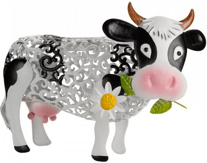 The Range | Garden Greatness Solar Silhouette Daisy Cow - White Garden Greatness Solar Silhouette Daisy Cow - White