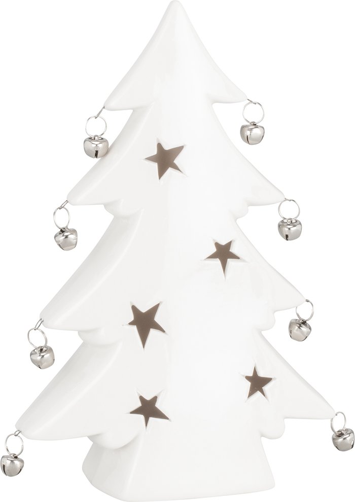 The Range | Christmas Tree with Bells - White Christmas Tree with Bells - White