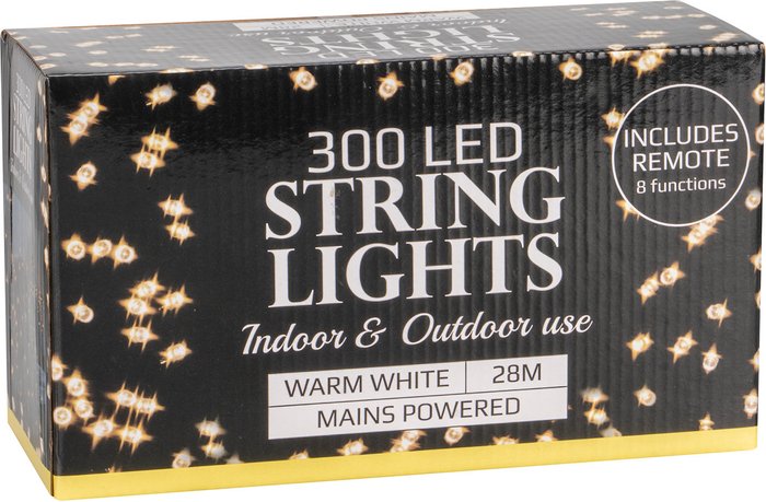 The Range | 300 LED Warm White Indoor and Outdoor Light String - Warm White 300 LED Warm White Indoor and Outdoor Light String - Warm White