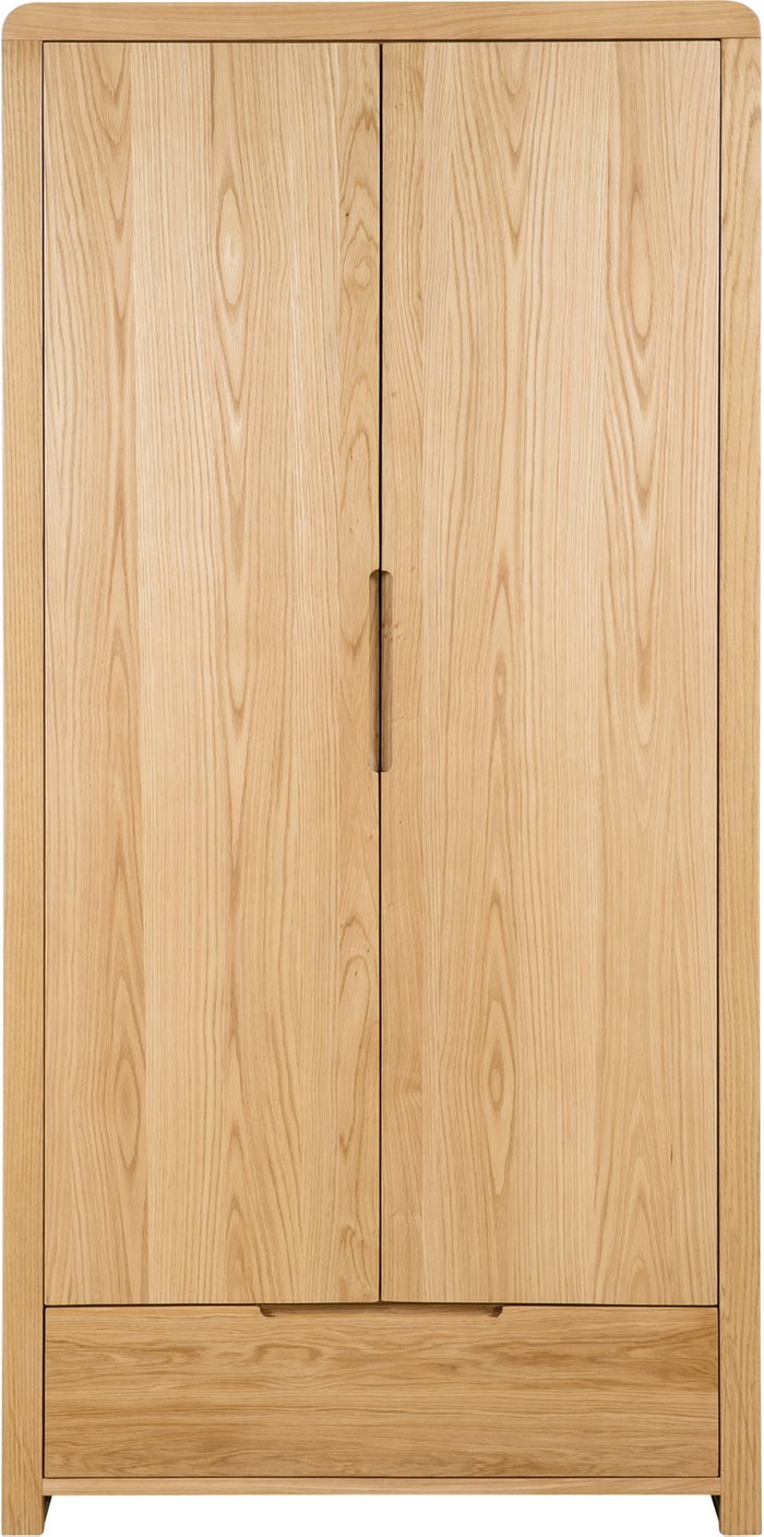 The Range | Julian Bowen Julian Bowen Curve 2 Door 1 Drawer Wardrobe Julian Bowen Julian Bowen Curve 2 Door 1 Drawer Wardrobe