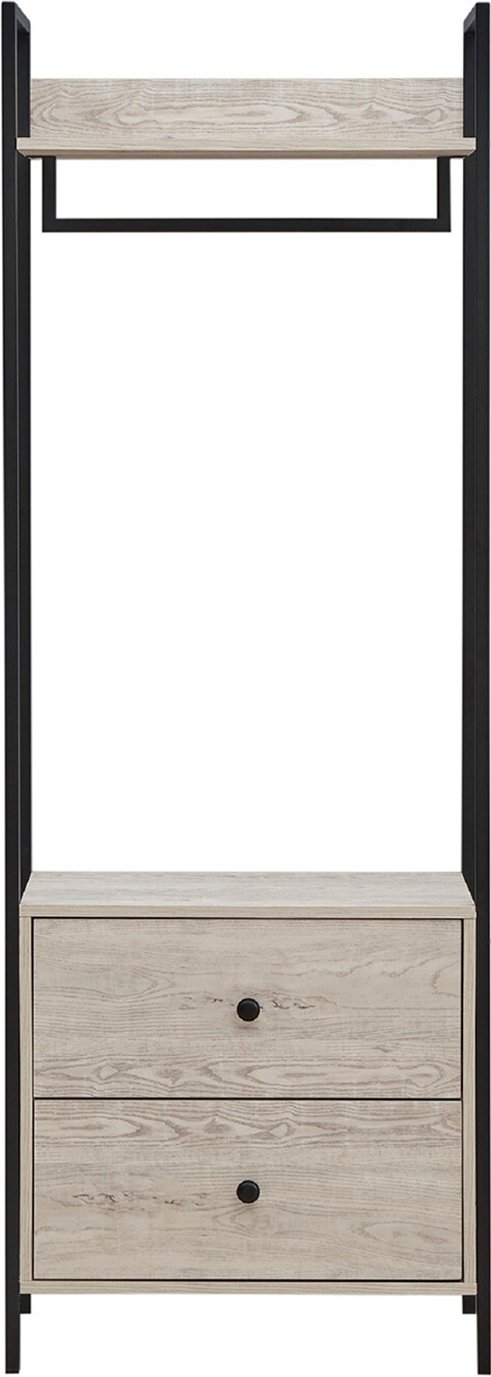 The Range | Zahra Open Wardrobe With Two Drawers - Ash Oak Zahra Open Wardrobe With Two Drawers - Ash Oak