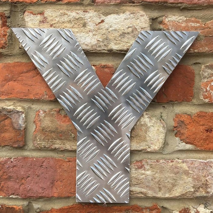 The Range | RW NORFOLK 12 inch Aluminium Checker Letter G - silver RW NORFOLK 12 inch Aluminium Checker Letter G - silver