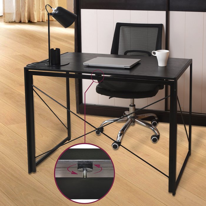 The Range | House Of Home Multifunction Folding Desk Portable Compact Computer Table - Black House Of Home Multifunction Folding Desk Portable Compact Computer Table - Black