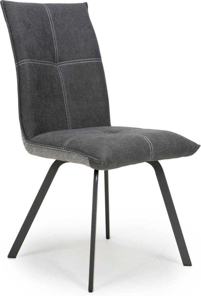 The Range | Shankar 2 x Shankar Ariel Linen Effect Dark Grey Dining Chairs Shankar 2 x Shankar Ariel Linen Effect Dark Grey Dining Chairs