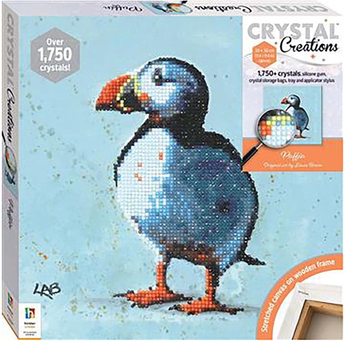 The Range | Hinkler Hinkler Crystal Creations Canvas - 30cm / Brown Puffin Hinkler Hinkler Crystal Creations Canvas - 30cm / Brown Puffin