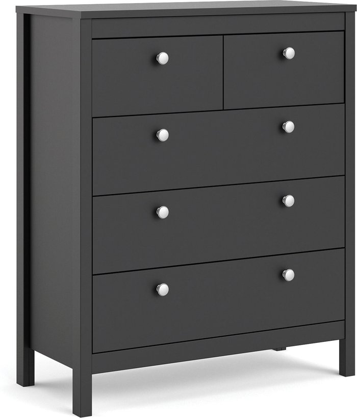 The Range | Furniture To Go Madrid 5-Drawer Chest - Black Furniture To Go Madrid 5-Drawer Chest - Black