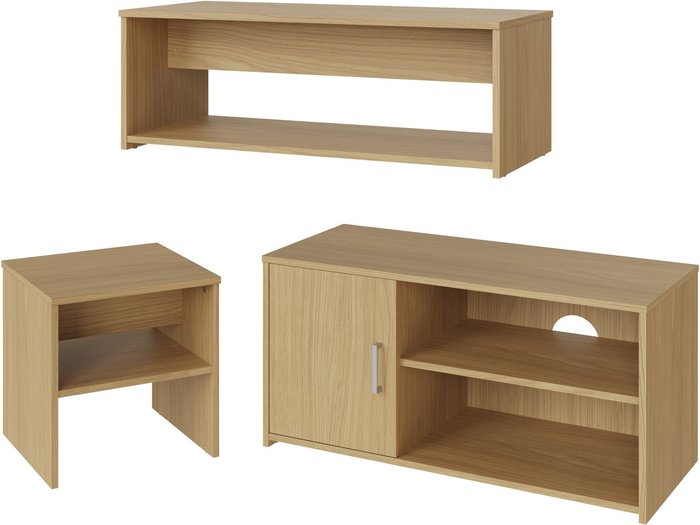 The Range | GFW Newlyn Living Room Set - Oak GFW Newlyn Living Room Set - Oak